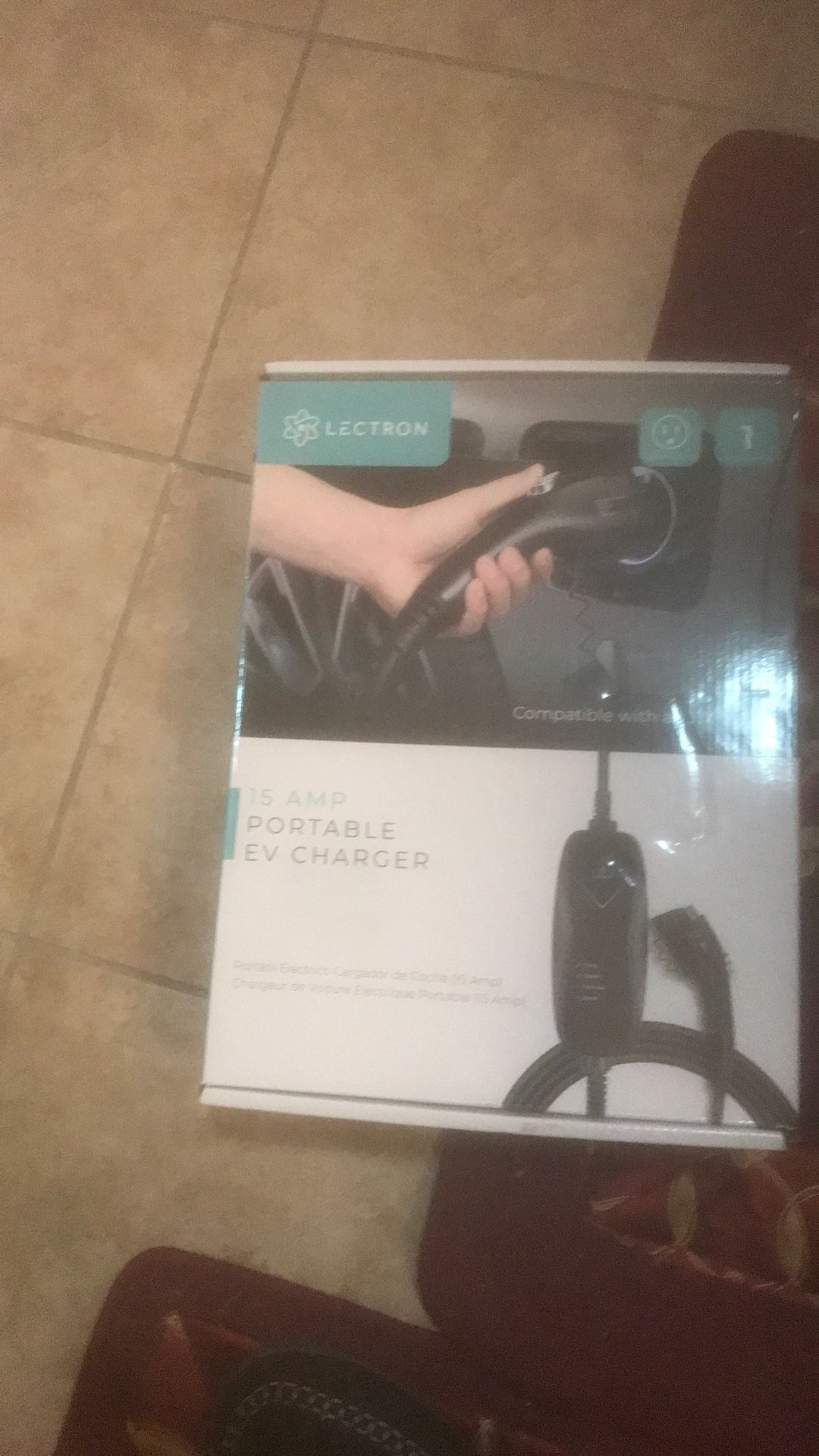 Lectern J1772 EVs 15 Amp Portable EV Charger