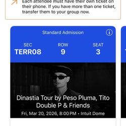 Peso Pluma Tickets 03/20/26