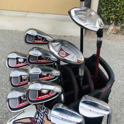 Taylormade Burner Golf Set 4, 6-PW, AW with Steel Shafts, Taylormade Driver