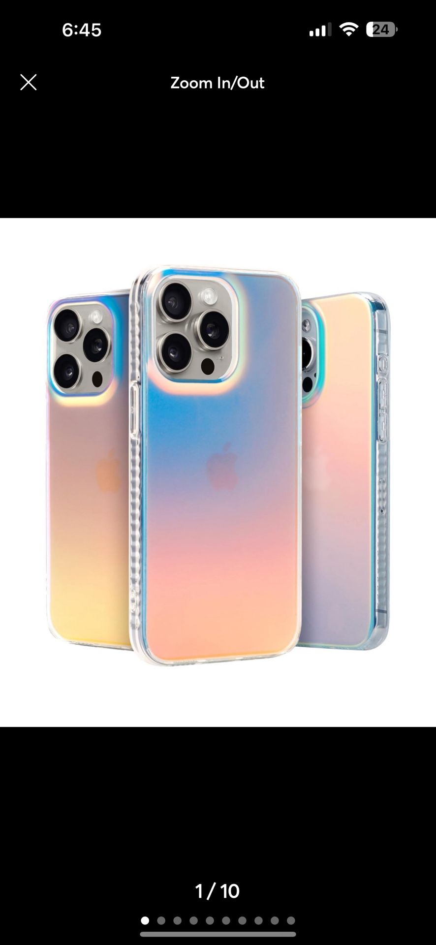 LONLI Hue - for iPhone 15 Pro Case - Iridescent