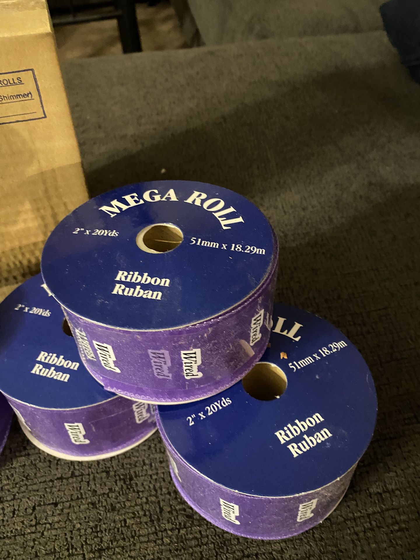 Wire Ribbon 2”x 20yds.x(57 Rolls)