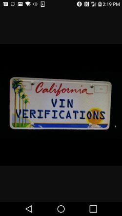 Vin verification services I come to you espanol