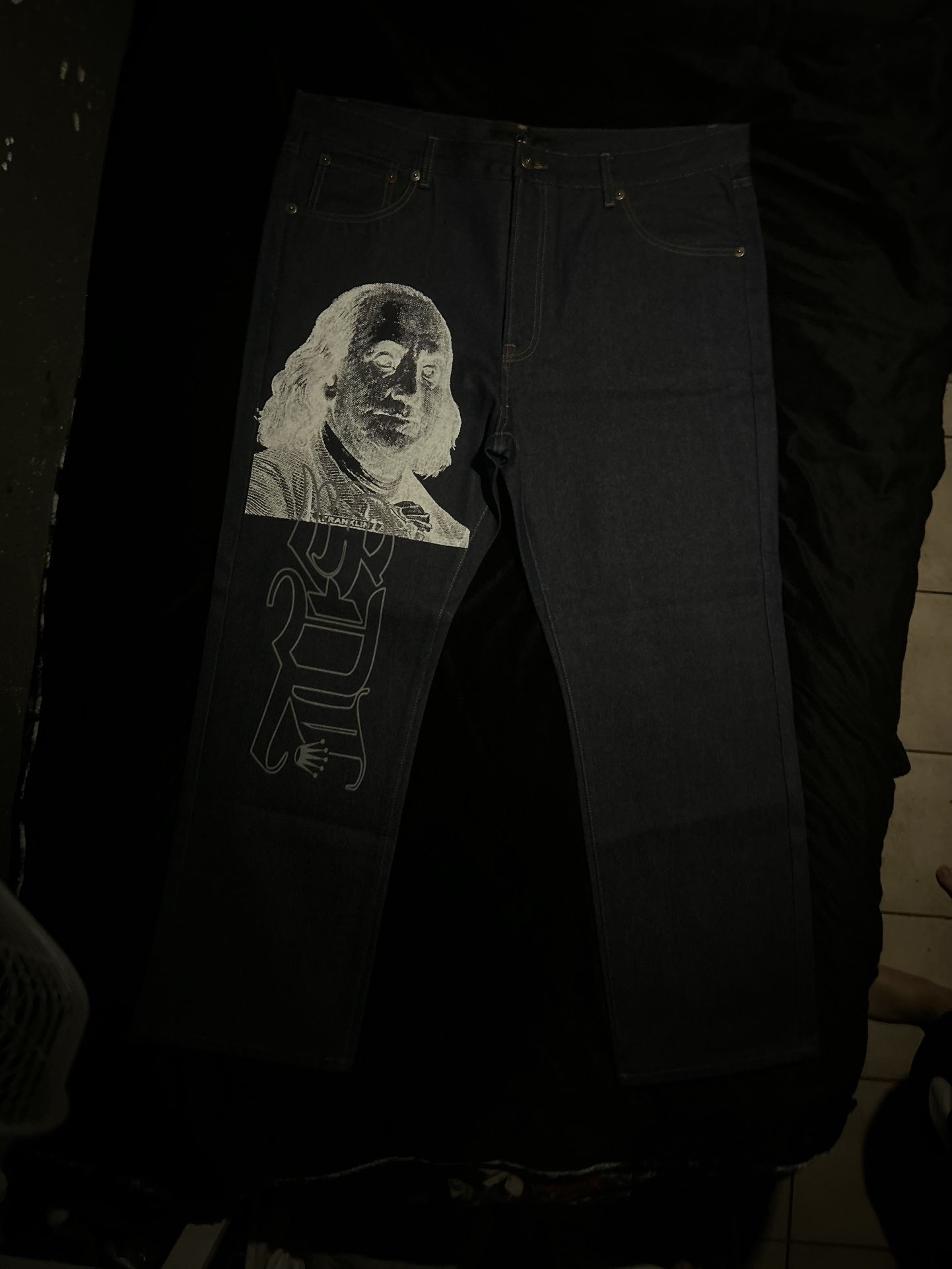 Skysdalimit Navy -White Benji Denim Jeans