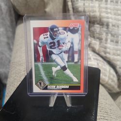 Deion Sanders Score Football Card