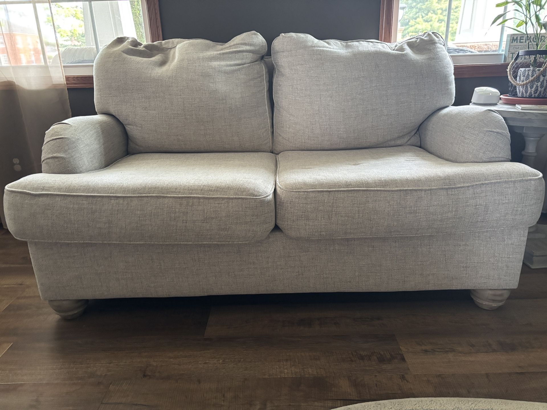 Matching couch and loveseat set