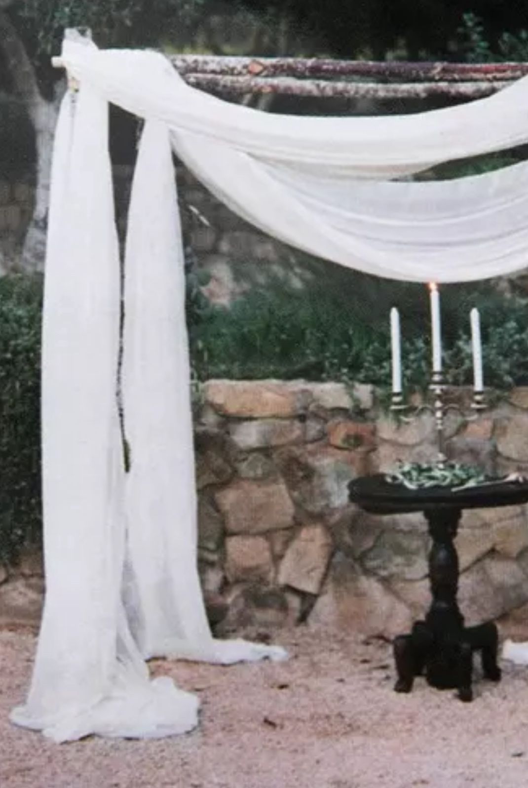 White Organza Curtain 