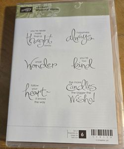 Stampin up  Whimsicsl Words