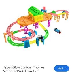 Thomas & Friends TrackMaster Hyper Glow Station playset.