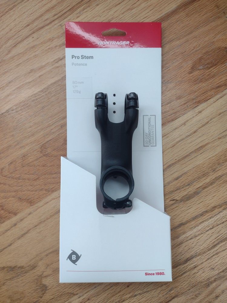 Bike Stem Bontrager Pro Stem 80mm 17 Degree Bike Stem Bontrager