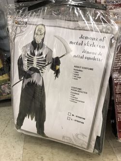 Demon skeleton Halloween costume for adults