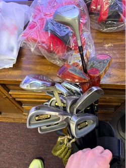 Golf clubs set with bag