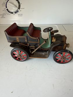 ATQ Modern Toys Lever Action Tin Car | Black, 1950s Made In Japan 27579