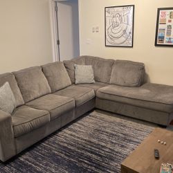 Big Comfy L Shaped Couch For Sale (ASAP)