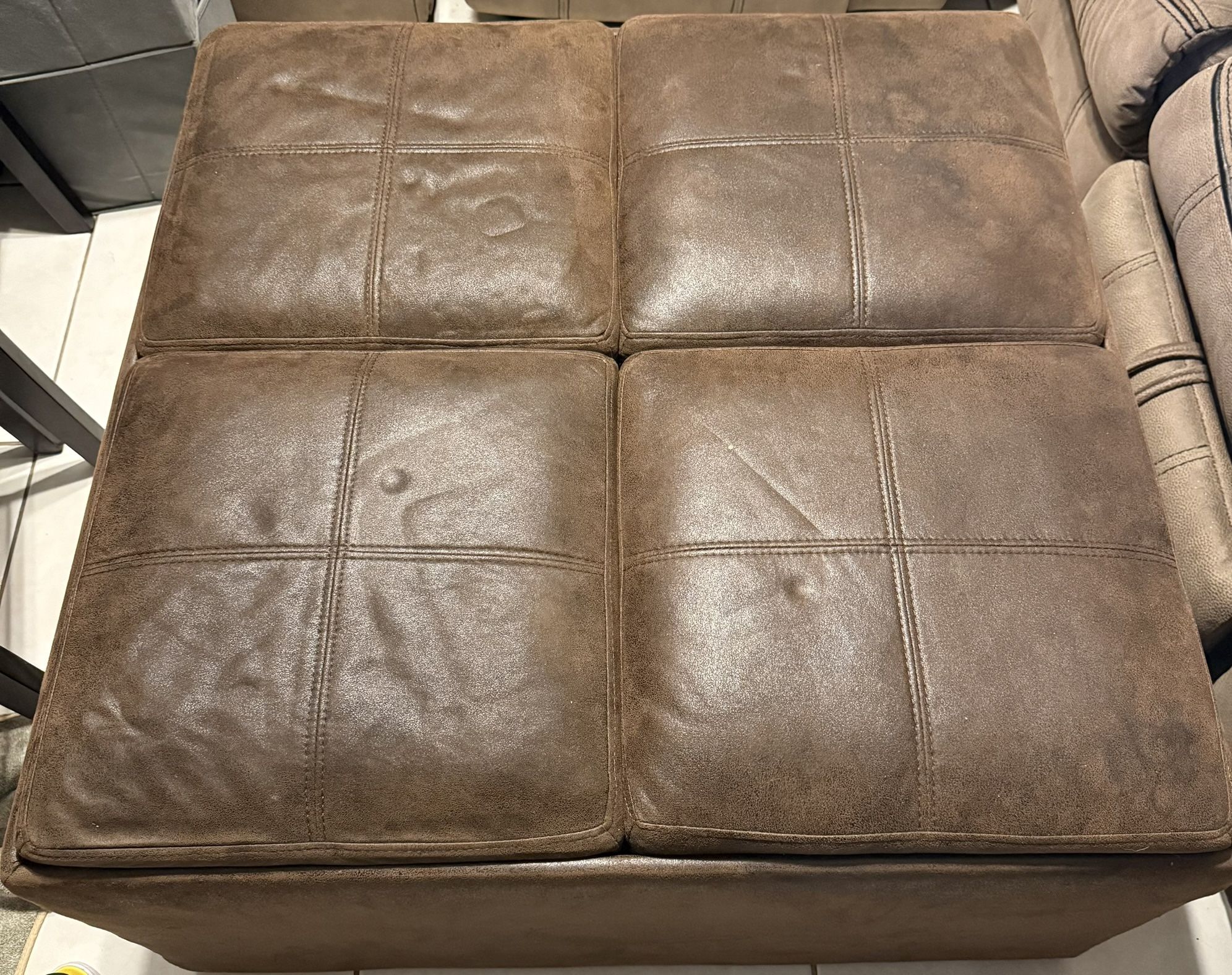 Brown Ottoman With storage