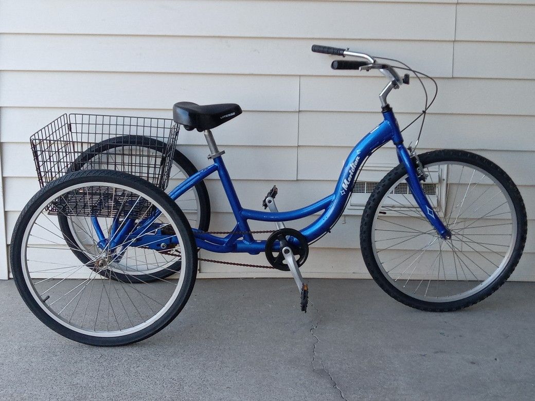 26 INCH Adult Schwinn Meridian Single Speed Three Wheeler Super Nice REAR BASKET Like New Great Deal