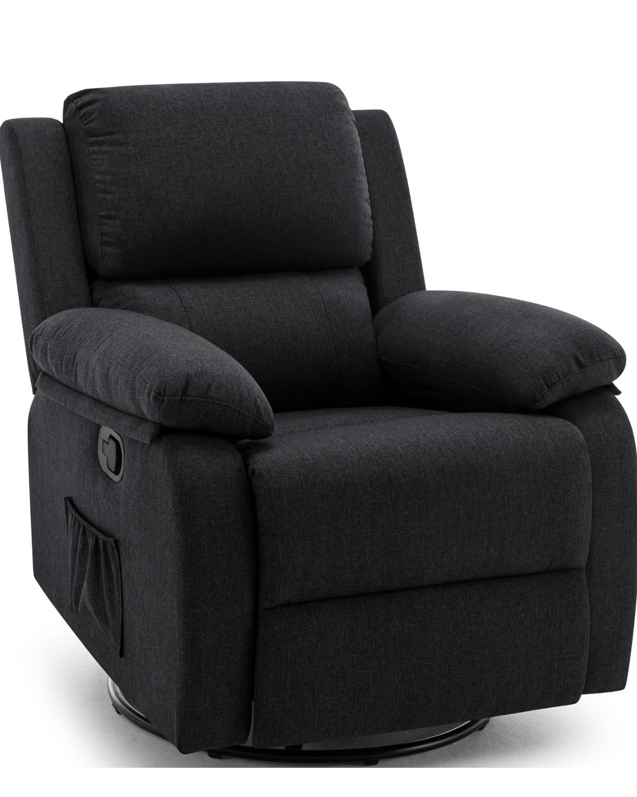 Korser Recliner Chair, 360 Swivel Rocker Chair for Adults Upholstered Fabric Glider Recliner Nursery