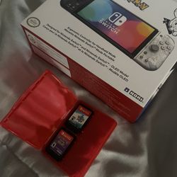 Brand New Pokemon Switch Controller Plus 2 Pokemon Games Barely Used. Sword And Violet 
