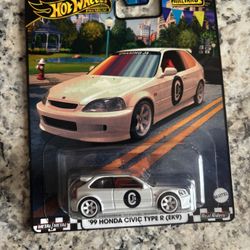 2023 Hot Wheel Boulevard Series "99 Honda Civic Type R EK9 Real Riders 73 1:64