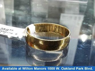 Ring - Wedding Band - Yellow Gold 10k (.417) 3.4 grams Size 12