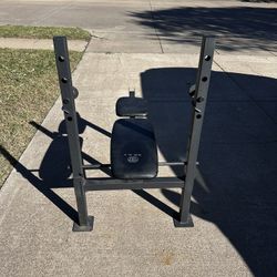 Gold’s Gym  XR 6.1  Bench, Bar, and Weights 