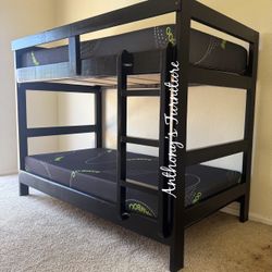 Twin Bunk Bed With Mattress
