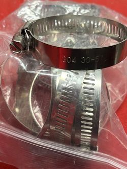 304 Stainless Steel Hose Clamps (30-57mm) - 10 pcs for $10