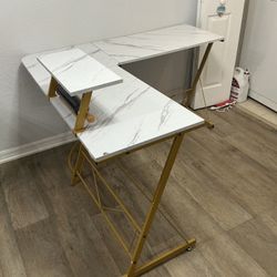 Sectional Couch + L-Shaped Desk – Like New!