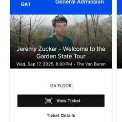 Jeremy Zucker Tickets 