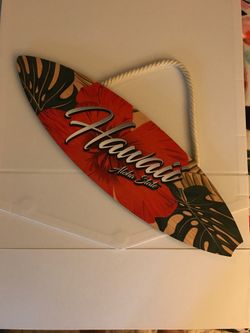Surfboard Hawaii sign