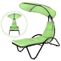 Outdoor Garden Backyard Poolside Hammock Rocking Chair Lounge Chaise Swing Lime