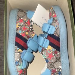 Kids Gucci Strapped Shoes