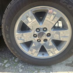 20inch Chrome Wheels With Tires Fits 6x139 Lug Pattern 