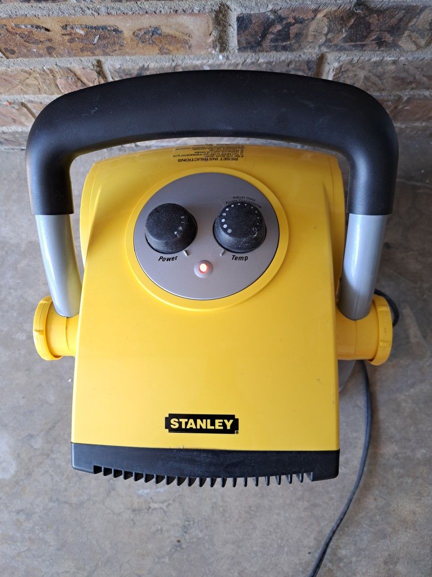 Stanley 1500 watt portable electric space heater garage utility heating fan model 675919