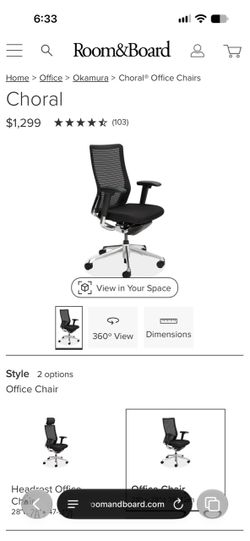 Room and Board Okamura office chair