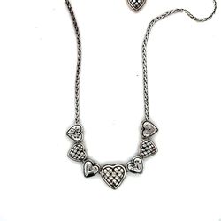 Brighton Movable Hearts Charms Necklace