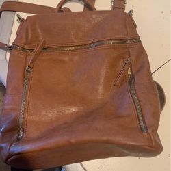 Leather Backpack Bag 