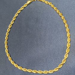 Price Drop! $60 Rope Chain 18k Gold Plated 