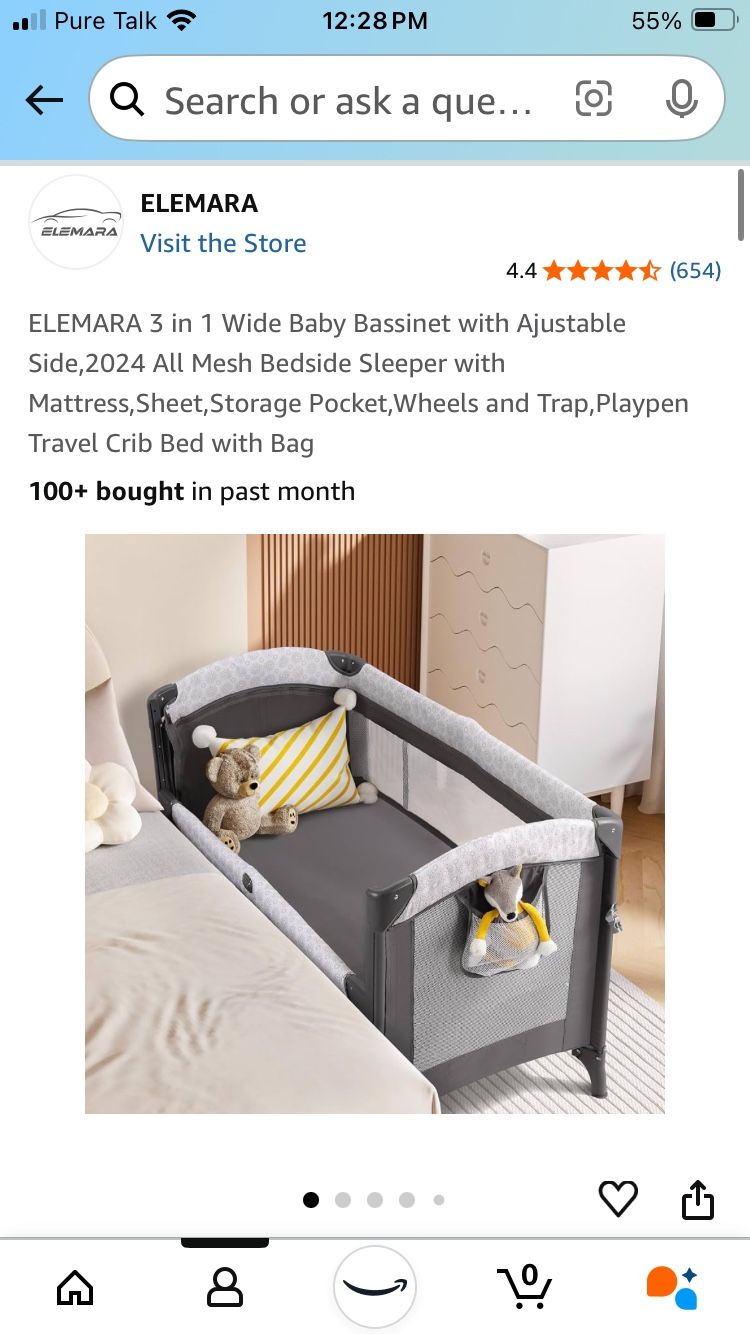 Bedside bassinet/playpen