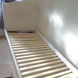 complete twin bed side rail and headboard bed set