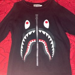 BAPE Shark Metal Zip Crewneck