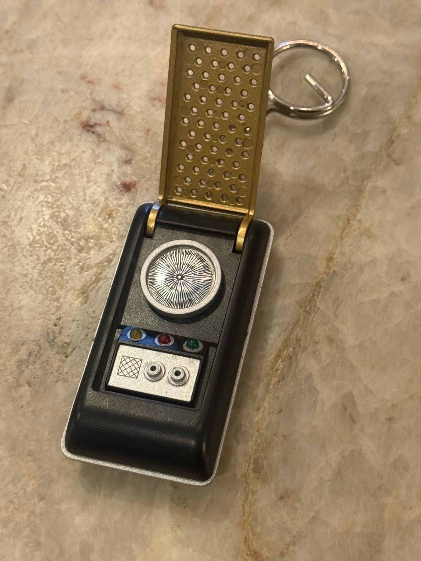 Star Trek TNG Communicator Keychain | Vintage Flip-Style Collectible