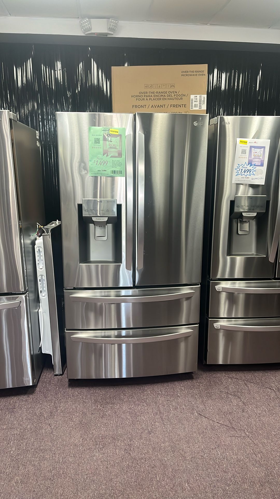 Refrigerator 4 Doors French Door Nevera New Open Box Scratch And Dents