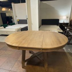 🔥Classic log color, wooden retractable dining table with removable dining table board.  💰200$