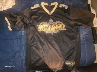 Official WWE WrestleMania 34 Football Jersey (New Orleans 2018) - Size XL