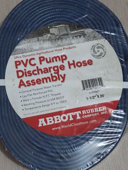 **NEW Sealed** PVC Pump Discharge Hose Assembly