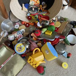 Large Amount Of Kid Pretend Kitchen Toys