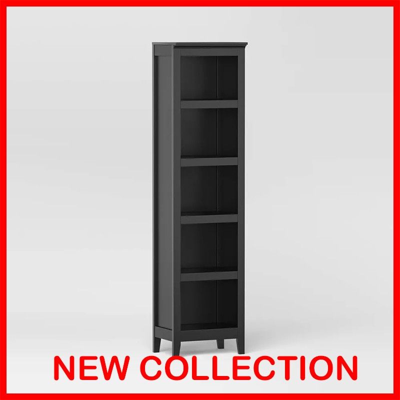 72 Carson Narrow Bookcase Threshold™ BlackADO #:TGT 30069Brand New
