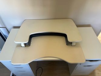 White Veridesk Standing Desk