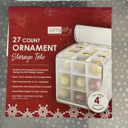 NEW - Ornament Storage Container 