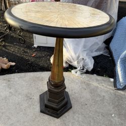 Vintage Bombay Small Round Table 